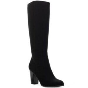 Style & Co Womens Comfortable Addyy Zip Tall Knee High Boots Black Size 9.5M NIB